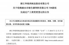 澳门永利网址_澳门永利网站_澳门永利娱乐华统股份700万元收购饲料公司，加快